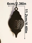 Wooden Ramadan Eid Hanging Ornaments Set, Axyaa Ramadan Decor with Lantern, Moon, Stars