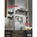 Axyaa Bathroom Essentials Set: Towel Rack, Hook, Bar, Tissue & Toothbrush Holder