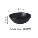 Axyaa Retro Gray Ceramic Dinnerware Set