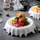 Axyaa White Porcelain Dinner Plate Set for Home Kitchen Dining