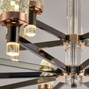 Axyaa Crystal Chandelier Pendant Light for Luxury Living & Dining Room
