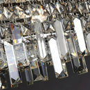 Axyaa Crystal Stair Chandelier: Modern LED Ceiling Light for Living Room
