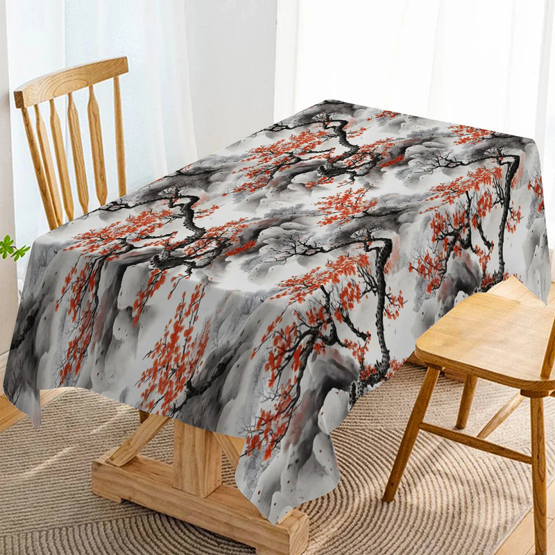 Axyaa Scenery Tablecloth for Wedding, Hotel, Banquet, Kitchen, Dining, & Outdoor Decor
