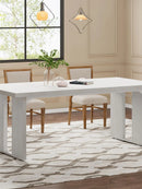 Axyaa Rustic Farmhouse Dining Table: 71" Rectangular Table for 6-8 People