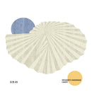 Axyaa Irregular Nordic Style Plush Carpet for Bedroom and Living Room