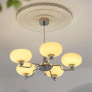 Axyaa Modern Glass Chandelier - Nordic Retro Design, Led Hanging Lamp