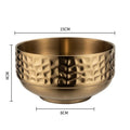 Axyaa Double Layer Stainless Steel Rice Bowl - Golden Ramen Bowls