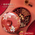 Axyaa Fruit Box Candy Melon Seed Plate Snack Storage Divider