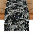 Axyaa Elegant Floral Table Runner for Dining Room Decor