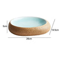 Axyaa Oval Ceramic Dinner Dishes Set - Modern Tableware for Home, Restaurant, and Hotel