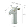 Axyaa Giraffe Ceramic Vase: Aesthetic Desk Decoration and Floral Arrangement