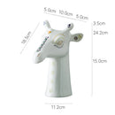 Axyaa Giraffe Ceramic Vase: Aesthetic Desk Decoration and Floral Arrangement