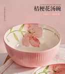 Axyaa 6-inch Ceramic Noodle Soup Bowl - Household Large Personal Bowl