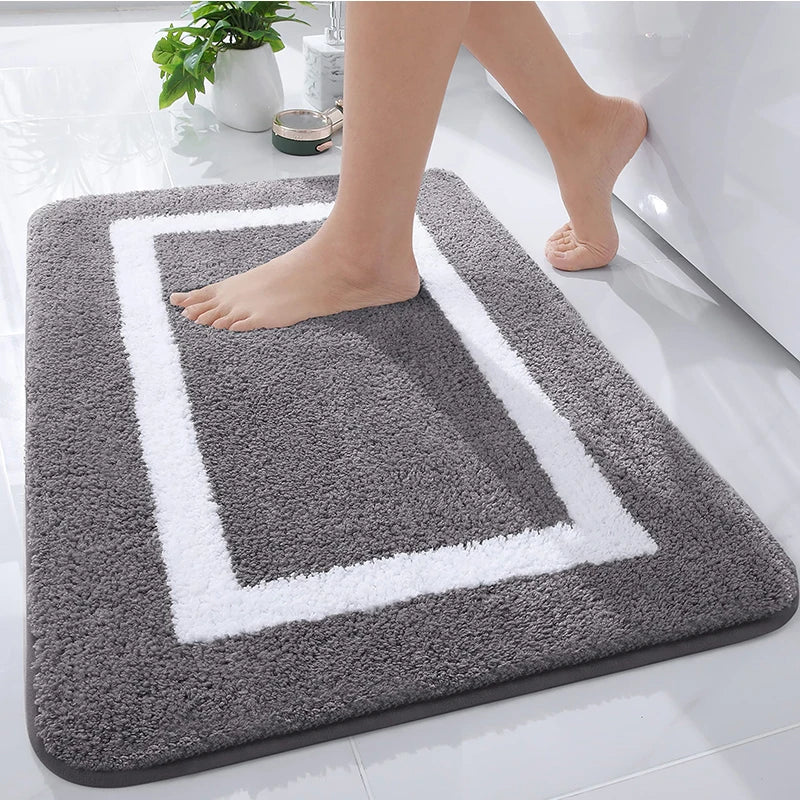 Axyaa Ultra Absorbent Microfiber Bath Rug for Luxury Bathroom Experience