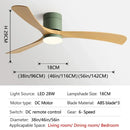 Axyaa 38-Inch Modern Simplicity Ceiling Fan with Lights & Remote Control