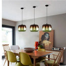 Axyaa Modern Stained Glass Pendant Chandelier for Restaurants, Cafes, and Bars