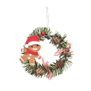 Axyaa Mini Christmas Wreath Ornament Set for Festive Decor