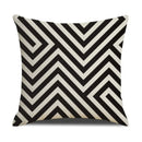 Axyaa Geometric Cotton Linen Cushion Cover - Decorative Sofa Throw Pillow Cover