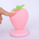 Axyaa LED Strawberry Night Lamp Silicon Touch-Sensor Nightlight for Kids Bedroom
