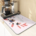 Axyaa Monkey Pattern Diatomaceous Earth Coasters: Stylish Cup Placemats & Coaster Set