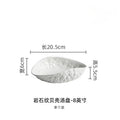 Axyaa Rock Pattern Shell Ceramic Steamed Fish Soup Plate -  High-end Tableware