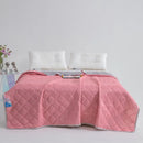 Axyaa Silk Ice Cream Summer Quilt - Solid Color Air Conditioning Quilt