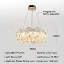 Axyaa Glass Flowers Pendant Lights - LED Chandeliers for Dining & Kitchen Tables