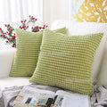 Axyaa Solid Color Graininess Cushion Cover Sofa Decor Lumbar Pillow Case