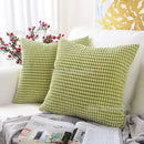 Axyaa Solid Color Graininess Cushion Cover Sofa Decor Lumbar Pillow Case
