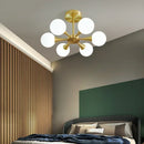 Axyaa Copper Glass Ball Pendant Lamps for Kitchen Bedroom Restaurant Home Decoration