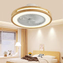 Axyaa Wooden Silent Ceiling Fan Light LED Fixture for Home Office Décor