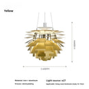 Axyaa Pine Cone LED Pendant Lamp for High-end Indoor Decor Lighting