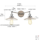 Axyaa 2-Head LED Wall Sconce Industrial Iron Glass Retro Stair Light Fixtures