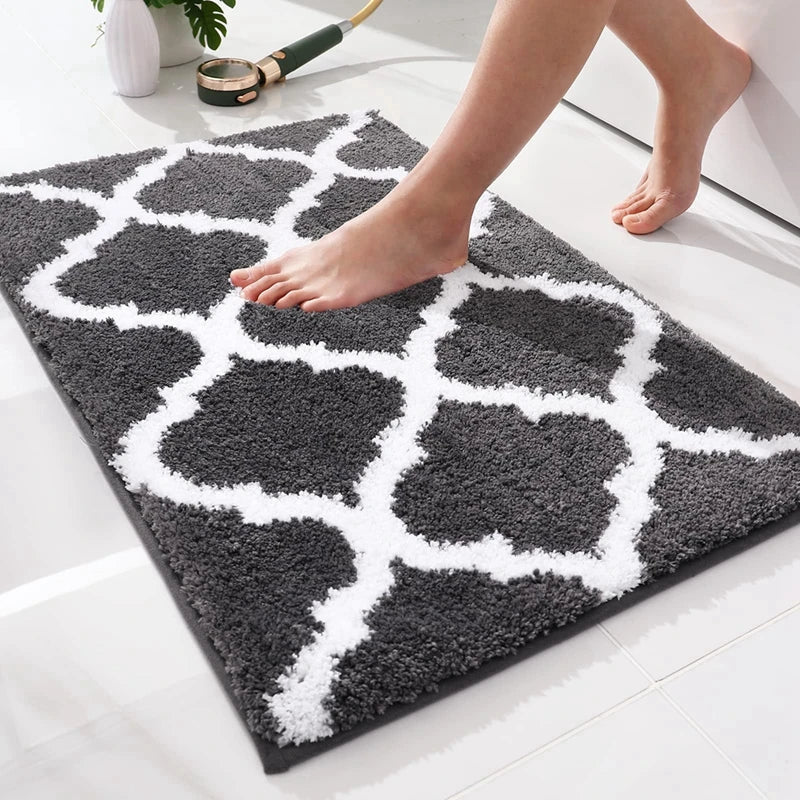 Axyaa Super Absorbent Microfiber Bath Mat - Non-slip Shower Carpet