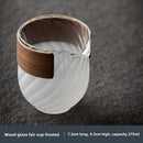 Axyaa Hammer Pattern Glass Fair Cup - Japanese Style Transparent Water Cup