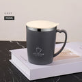 Axyaa Double Wall Stainless Steel Thermal Coffee Cup with Handle and Lid