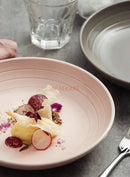 Axyaa 12-inch Ceramic Deep Plate for Dining, Soup, Salad - High-End Tableware
