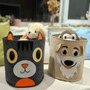 Axyaa Cotton Animal Storage Basket for Kids Toys and Clothes