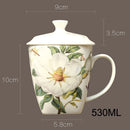 Axyaa Bone  Coffee Cup with Lid, Ceramic Original Mug for Party