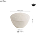 Axyaa Matte Ceramic Bowl with Lid for Soup, Steamed Egg, Dessert & Snack Bowls
