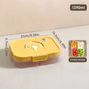 Axyaa Compartment Food Storage Container | Stackable Refrigerator and Freezer Box