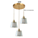 Axyaa Glass LED Pendant Lights - Vintage Nordic Modern Hanging Lamp
