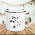 Axyaa Enamel Mug Super Teacher Print Creative Coffee Cup - Teacher Gifts