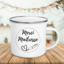 Axyaa Enamel Mug Super Teacher Print Creative Coffee Cup - Teacher Gifts