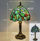 Stained Glass Red Rose Table Lamp 8" - Axyaa Brand