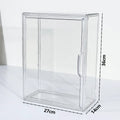 Clear Acrylic Doll Storage Display Case Organizer by Axyaa