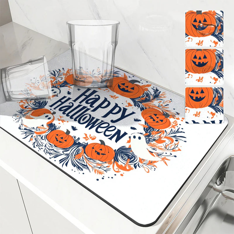 Axyaa Halloween Head Ghost Draining Mat
