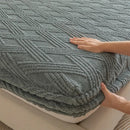 Axyaa Winter Coral Fleece Fitted Sheet - Plush Warm Bed Linen for Double Queen King Beds