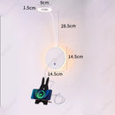 Axyaa LED Adjustable Angle Wall Lamp USB Charging Dimmable Reading Light