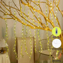 Axyaa LED Leaf Rattan Curtain Lamp with Remote Control - 3X1M